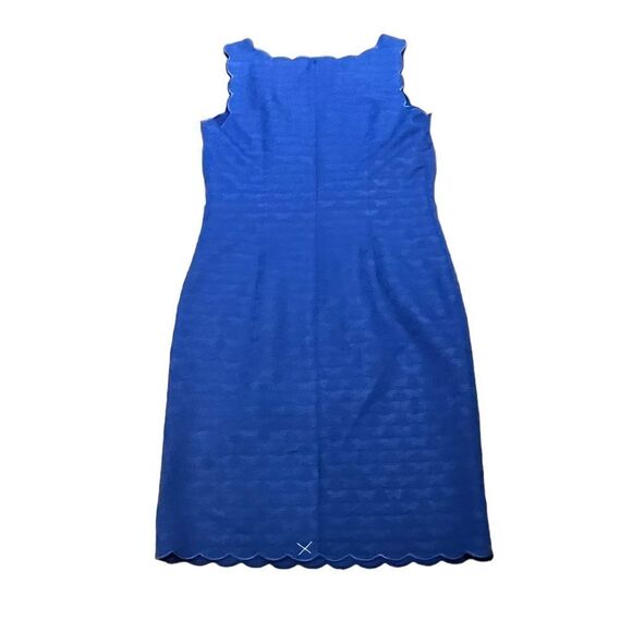 NWT Talbots RSVP Blue Sheath Dress With Butterfly Stitching, Size 6, New - Picture 3 of 9